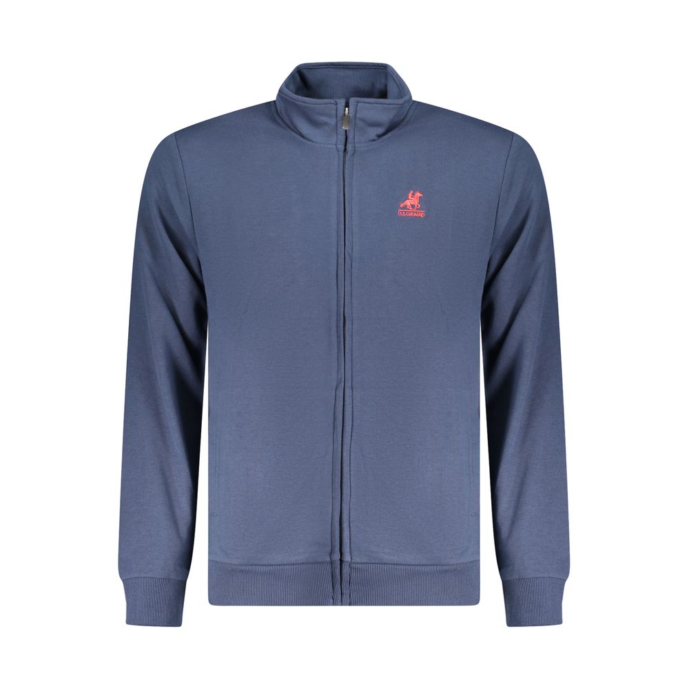 U.S. Grand Polo Blaues Baumwoll-Sweatshirt für Herren