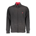 U.S. Grand Polo Schwarzer Baumwoll-Herren-Sweatshirt
