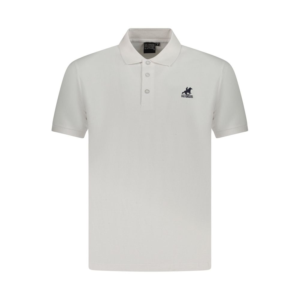 U.S. Grand Polo Weißes Poloshirt aus Baumwolle für Herren
