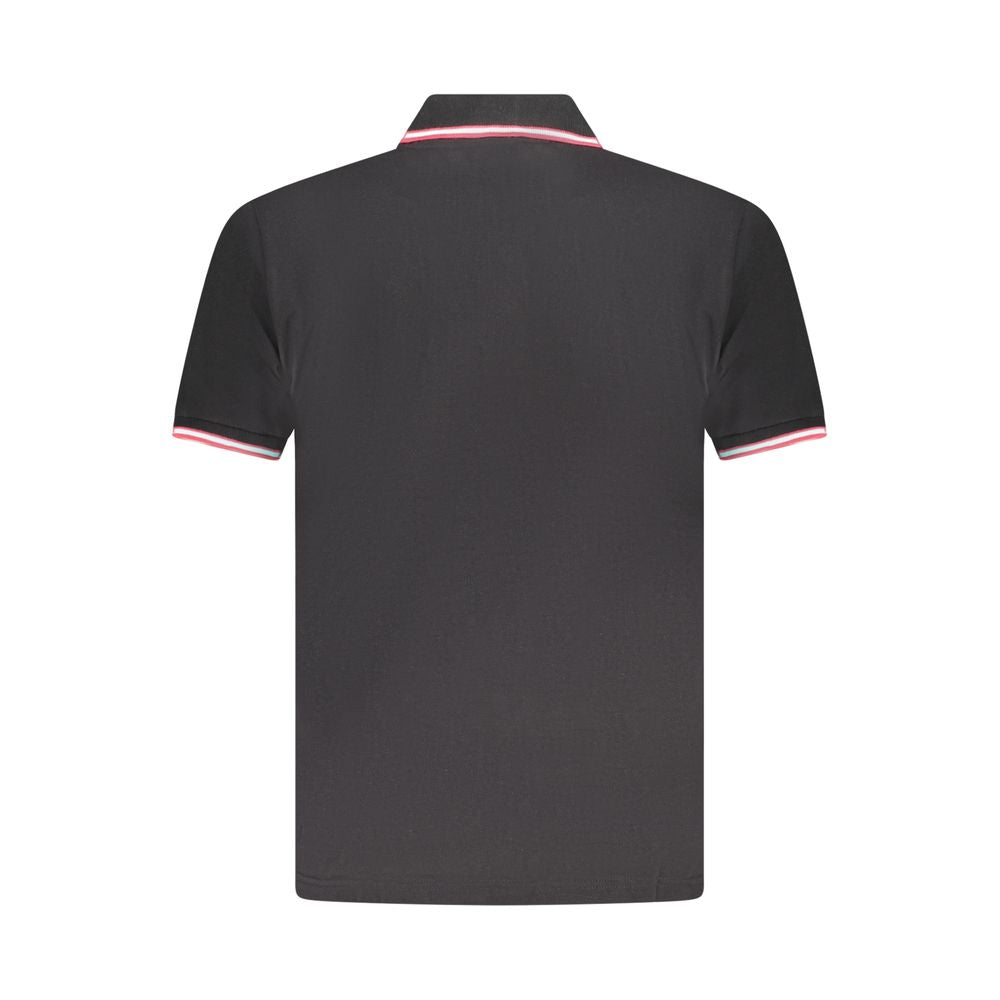 U.S. Grand Polo Schwarzes Herren-Poloshirt aus Baumwolle