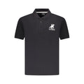 U.S. Grand Polo Schwarzes Baumwoll-Poloshirt für Herren