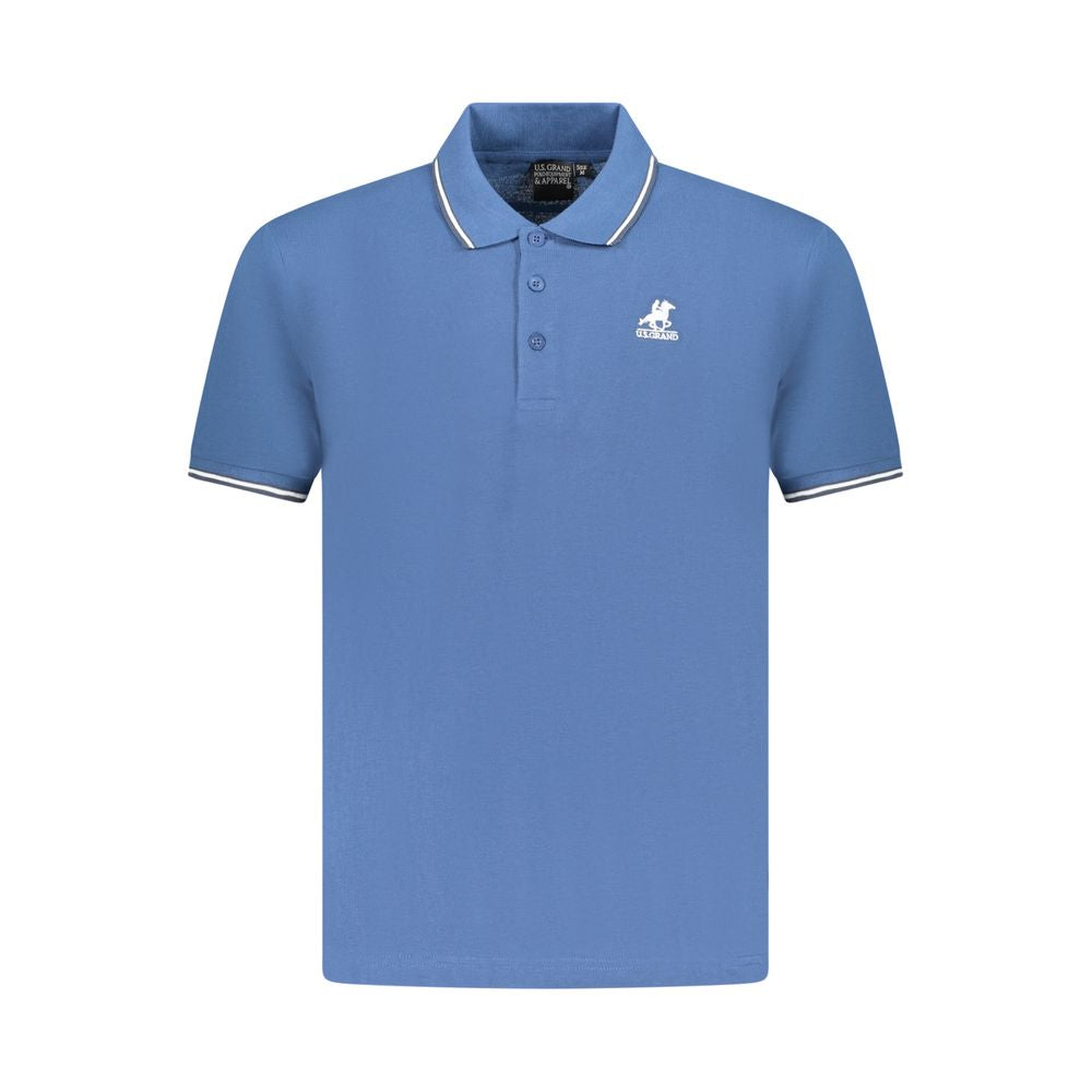 U.S. Grand Polo Blaues Baumwoll-Poloshirt für Herren