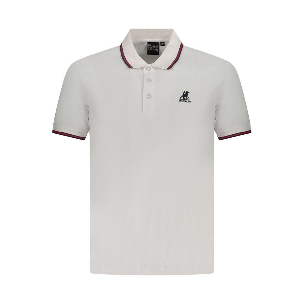 U.S. Grand Polo Weißes Poloshirt aus Baumwolle für Herren