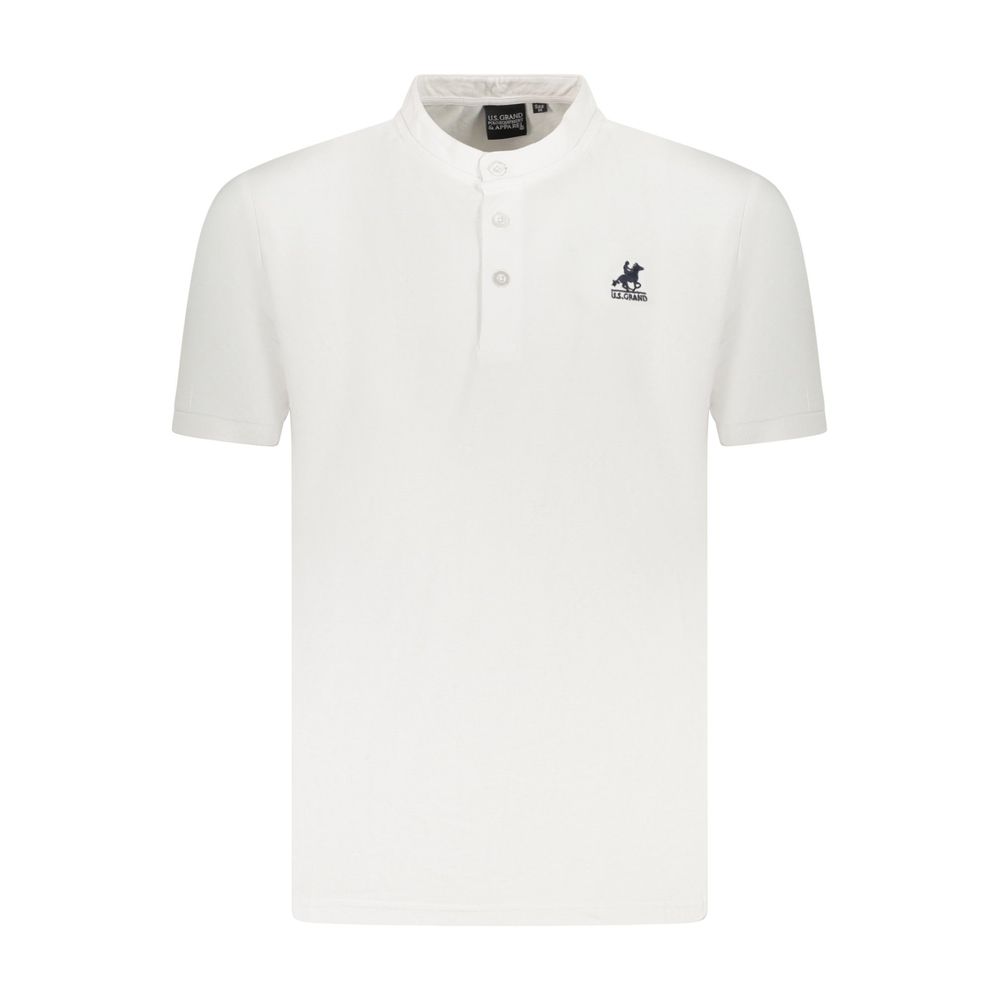 U.S. Grand Polo Weißes Herren-Poloshirt aus Baumwolle