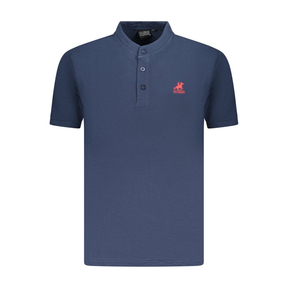 U.S. Grand Polo Blaues Baumwoll-Poloshirt für Herren