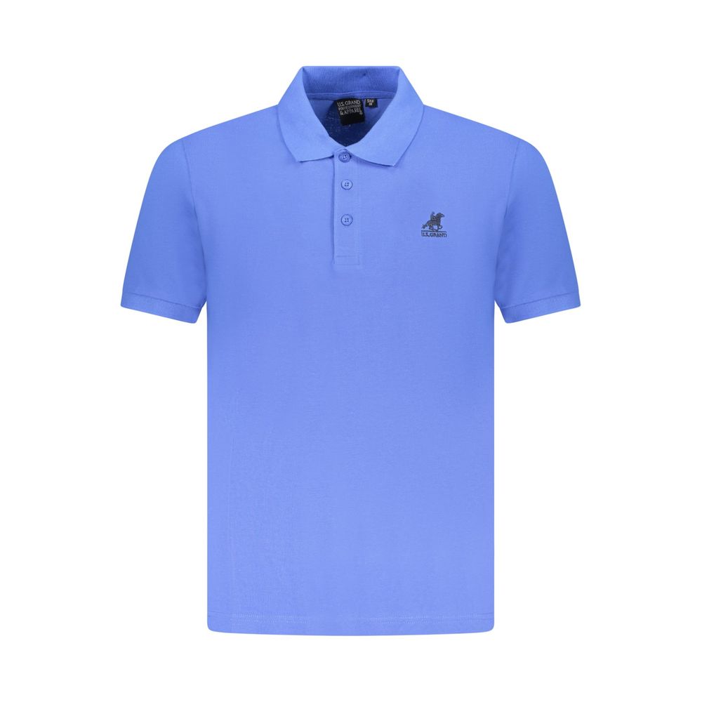 U.S. Grand Polo Blaues Baumwoll-Poloshirt für Herren