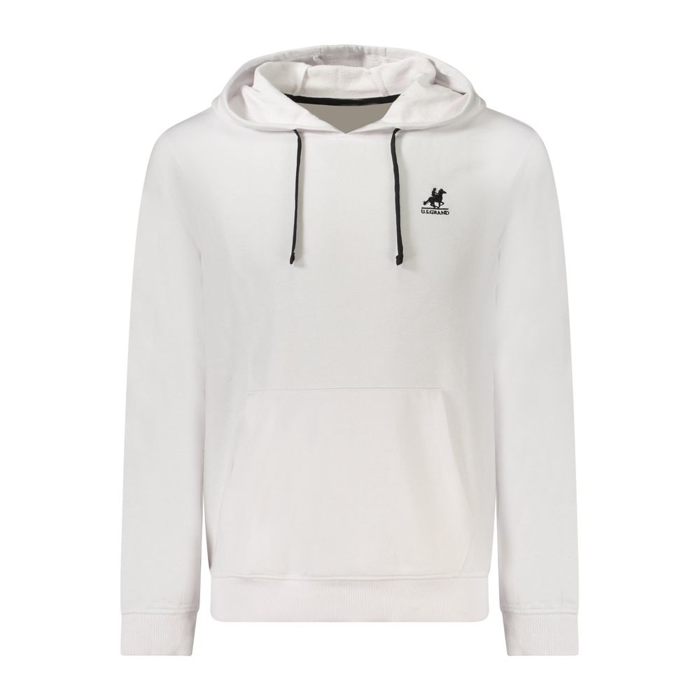 U.S. Grand Polo Weißes Baumwoll-Sweatshirt für Herren