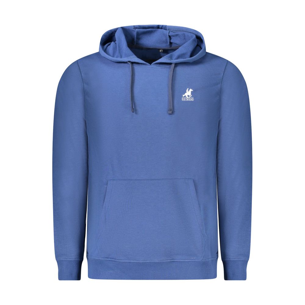 U.S. Grand Polo Blauer Baumwoll-Kapuzenpullover für Herren