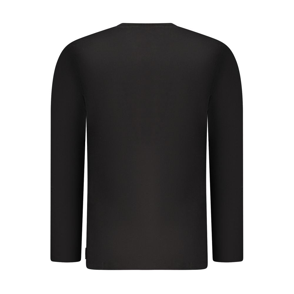 U.S. Grand Polo Schwarzes Baumwoll-T-Shirt für Herren