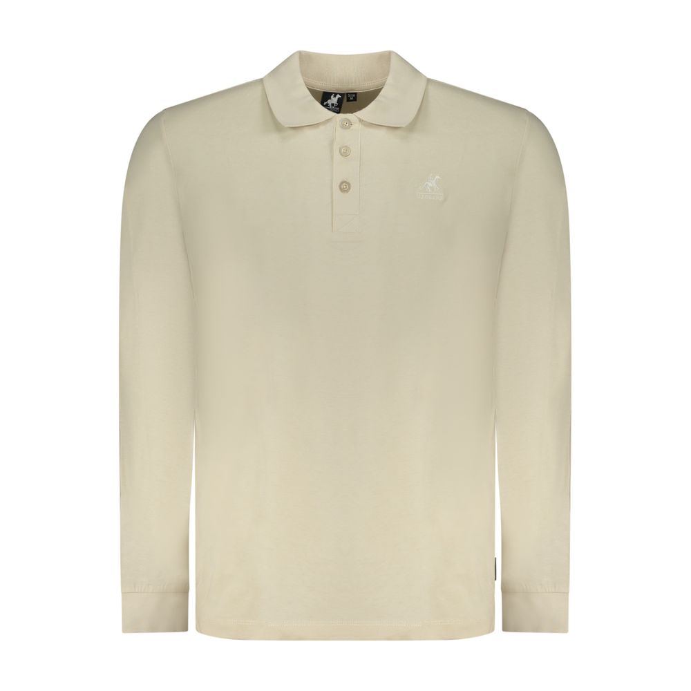 U.S. Grand Polo Beige Baumwoll-Herren-Poloshirt