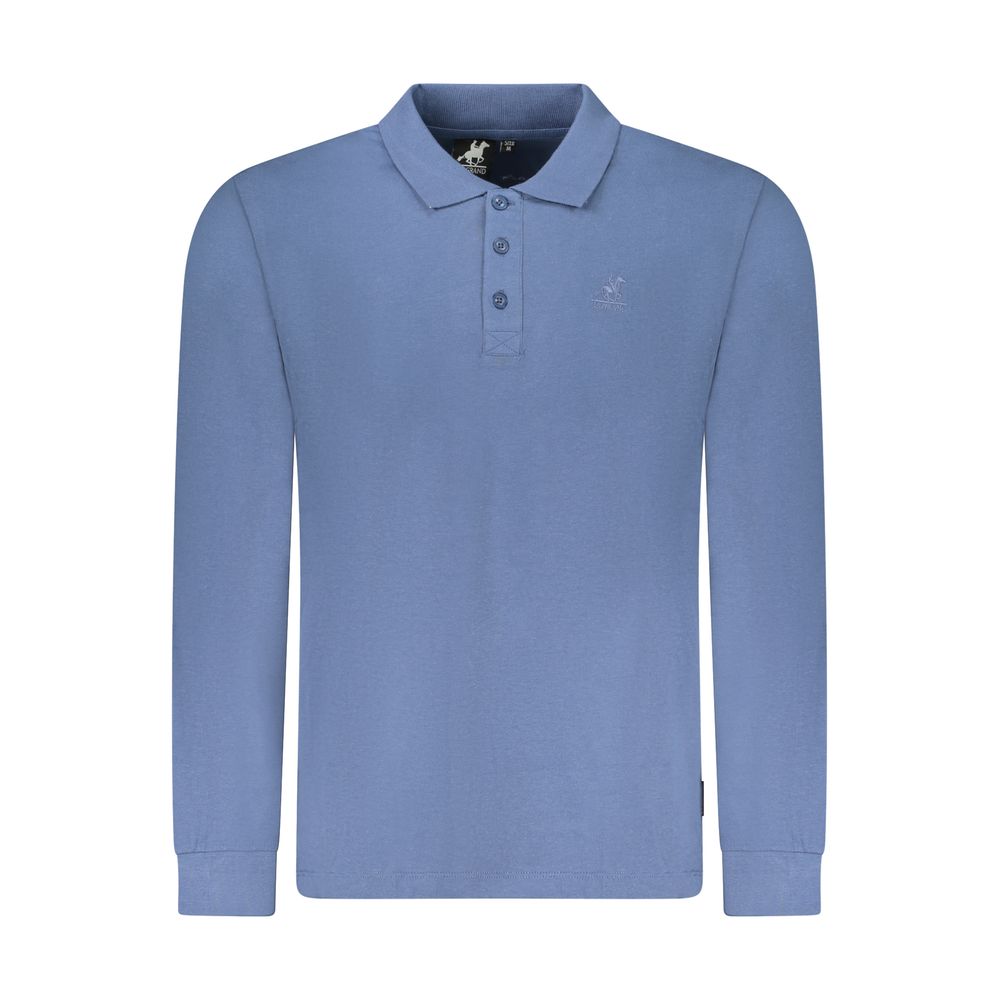 U.S. Grand Polo Blaues Baumwoll-Poloshirt für Herren