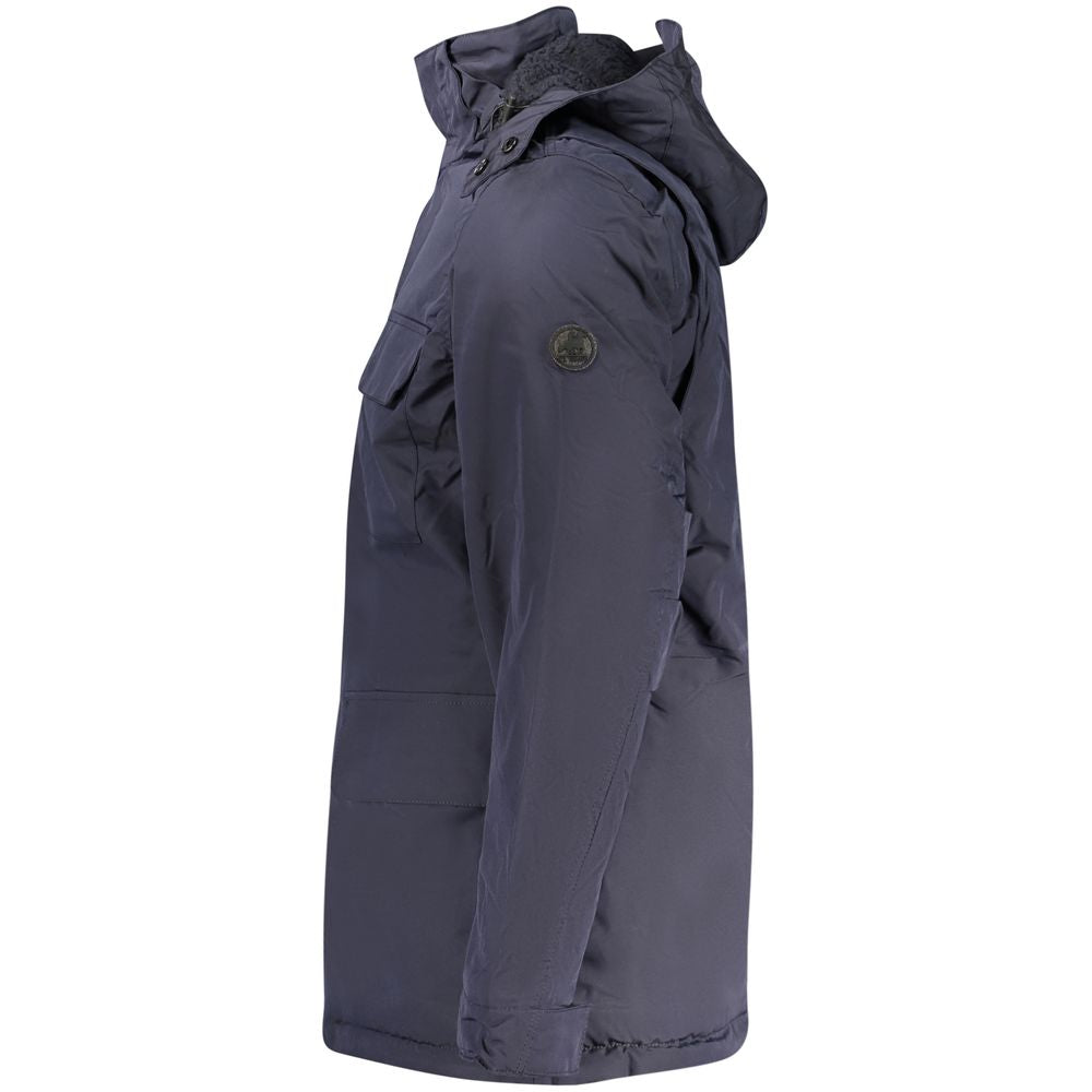 U.S. Grand Polo Blauer Herren-Parka aus Polyester