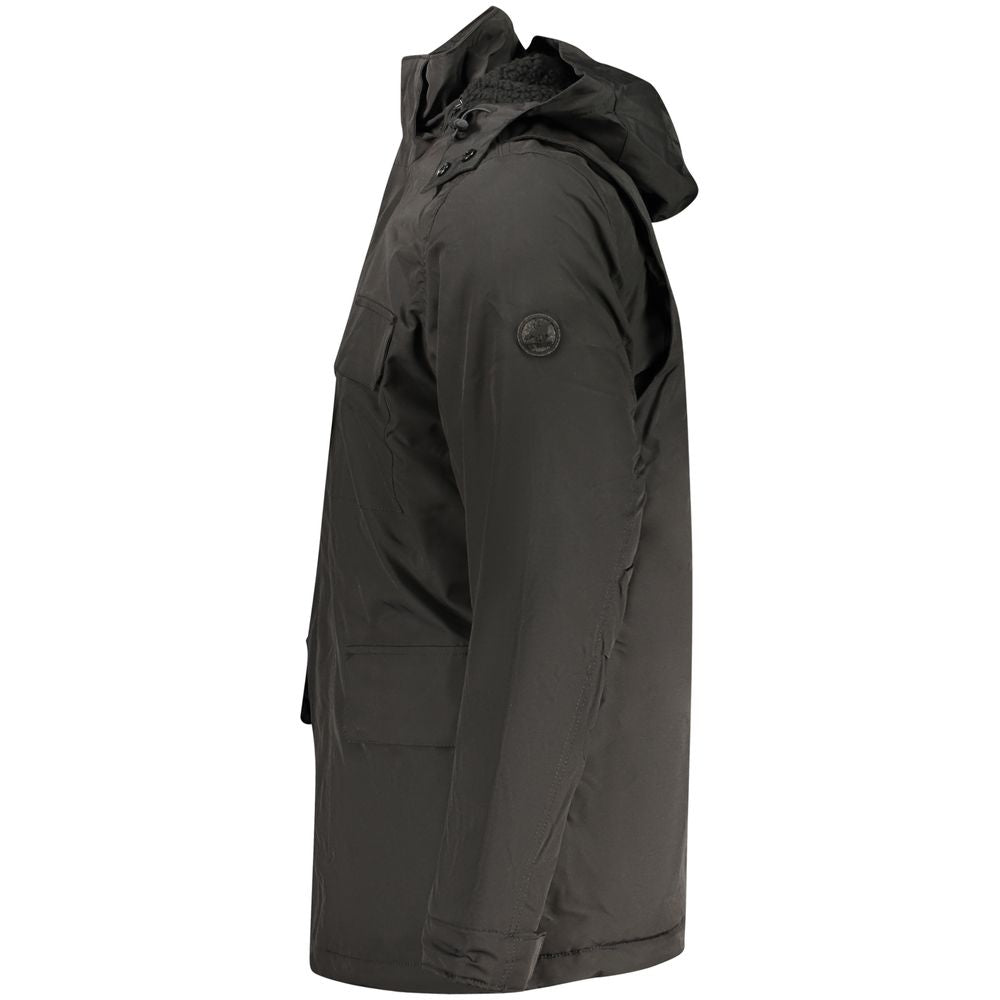 U.S. Grand Polo Schwarze Polyester Herrenjacke