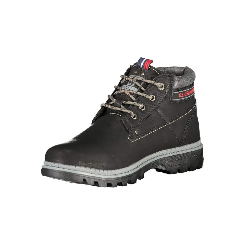 U.S. Grand Polo Braune Ankle Boots aus Polyester
