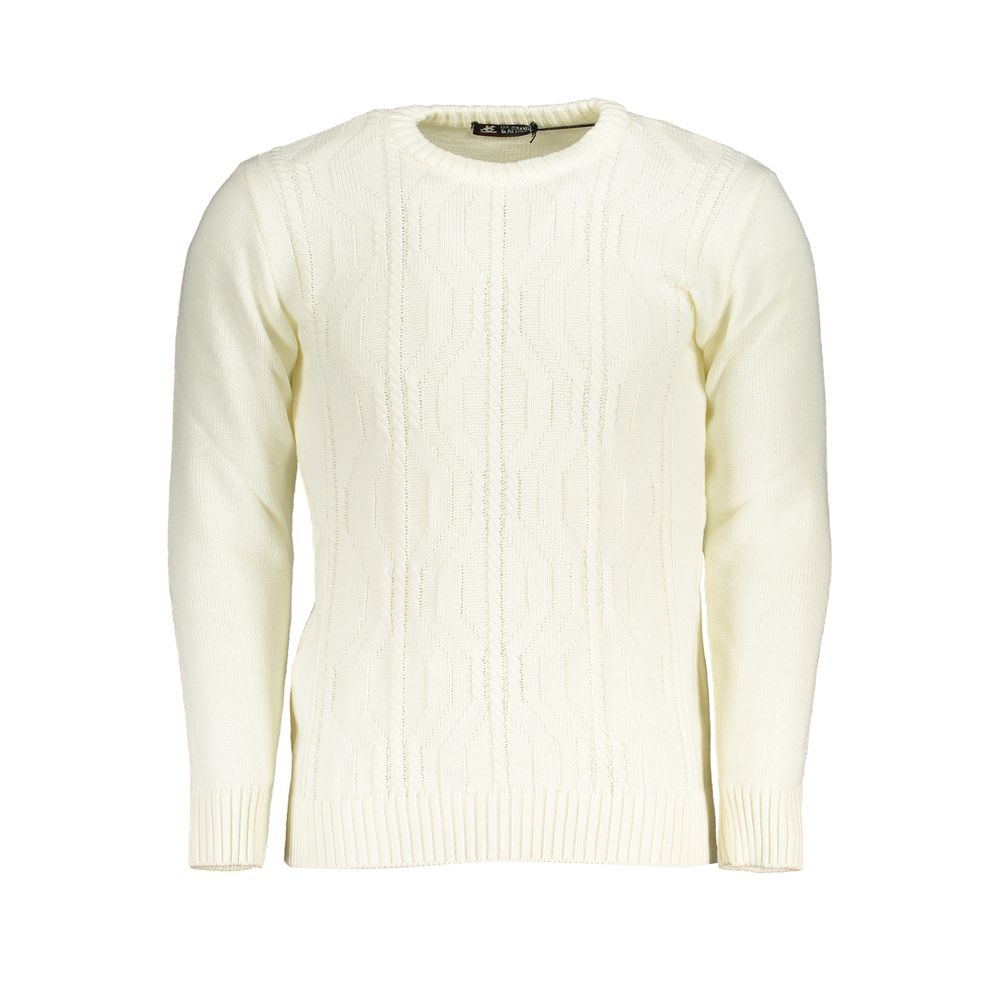 U.S. Grand Polo Bianco Herren-Pullover aus Acryl