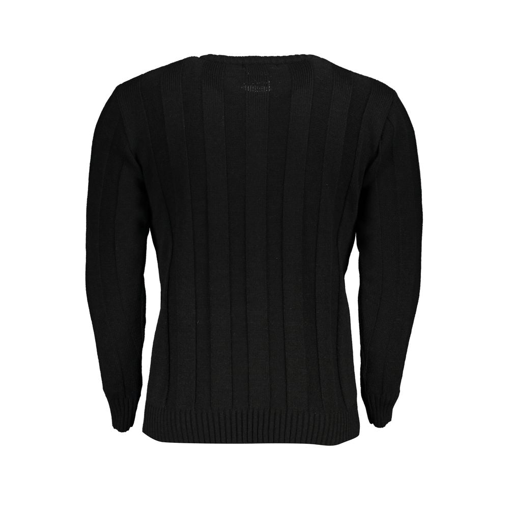 U.S. Grand Polo Schwarzer Herrenpullover aus Acryl