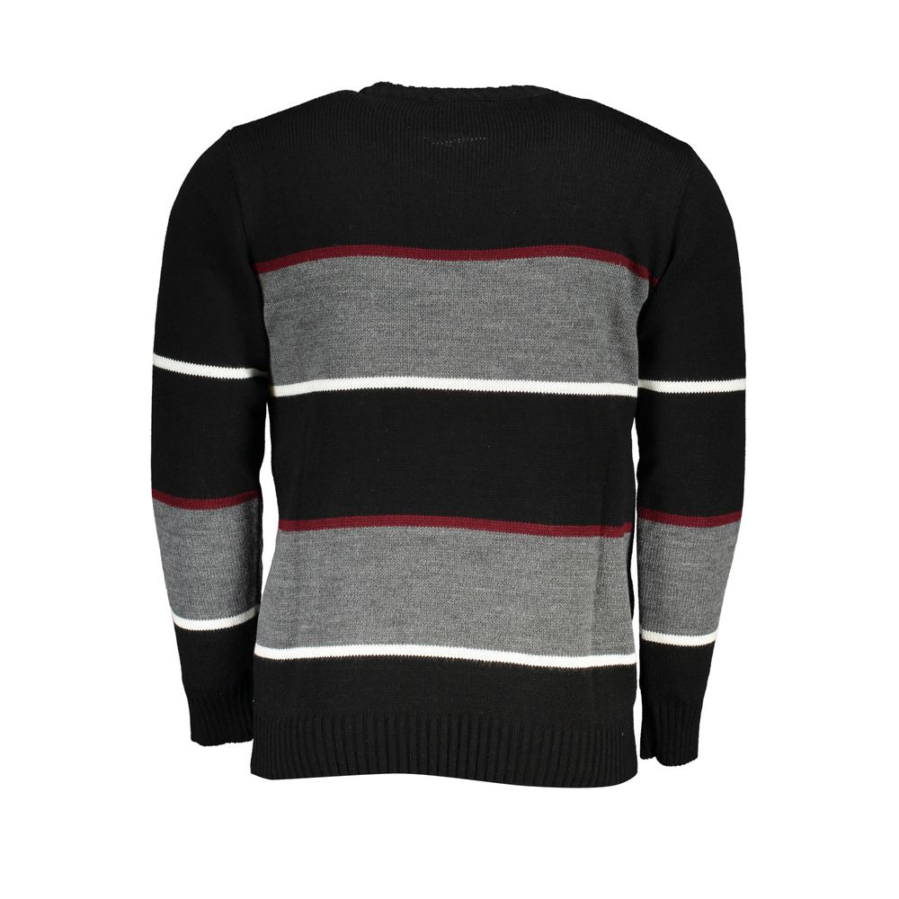 U.S. Grand Polo Schwarzer Herrenpullover aus Acryl
