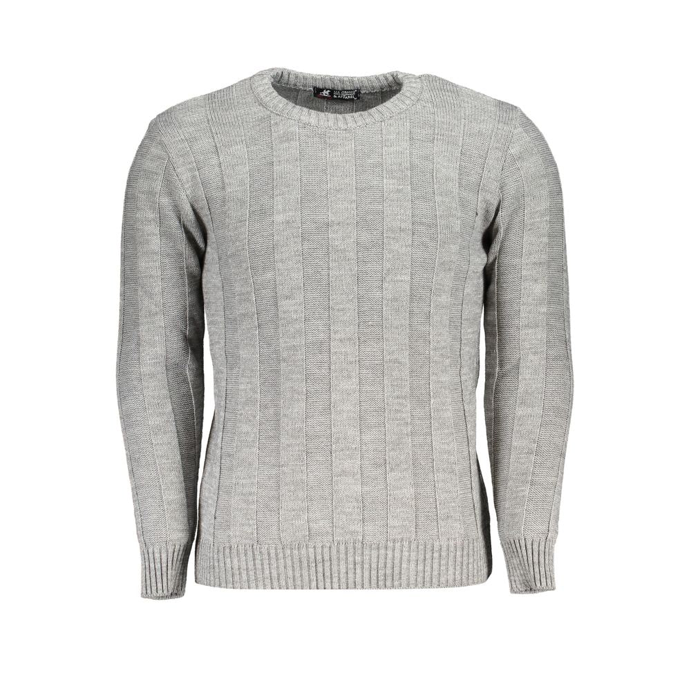 U.S. Grand Polo Grauer Strickpullover mit Rollkragen