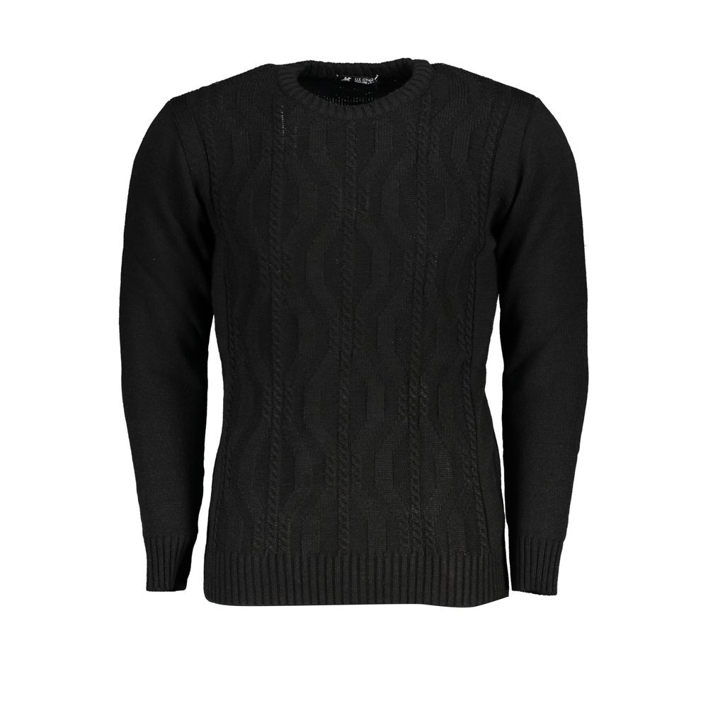 U.S. Grand Polo Schwarzer Sweatshirt aus Stoff