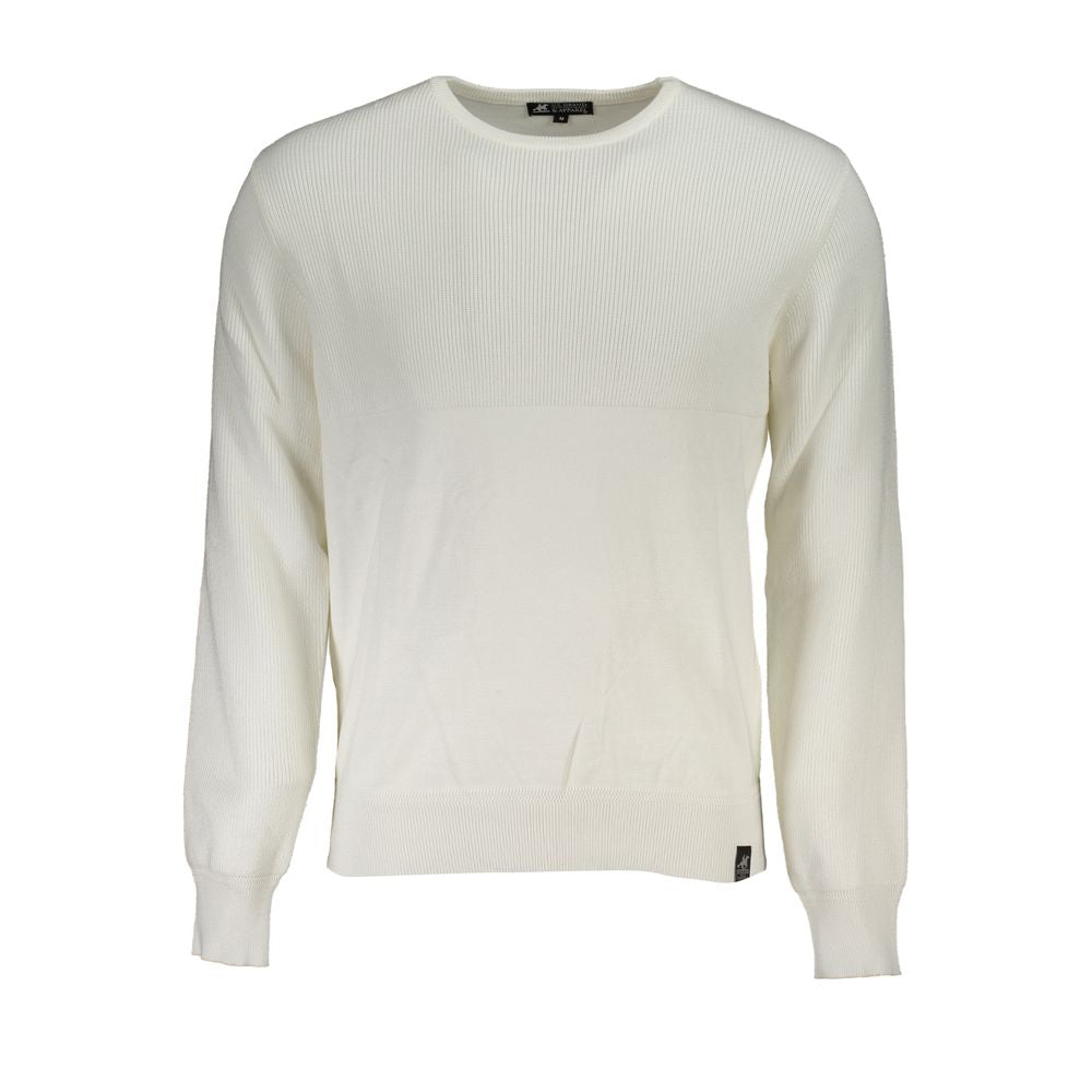 U.S. Grand Polo Weißer Pullover aus Nylon