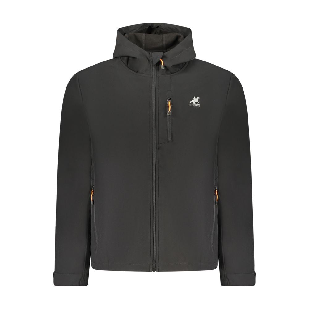 U.S. Grand Polo Schwarze Polyester Herrenjacke