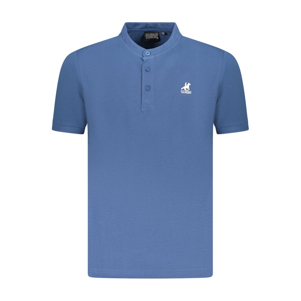 U.S. Grand Polo Blaues Baumwoll-Poloshirt für Herren