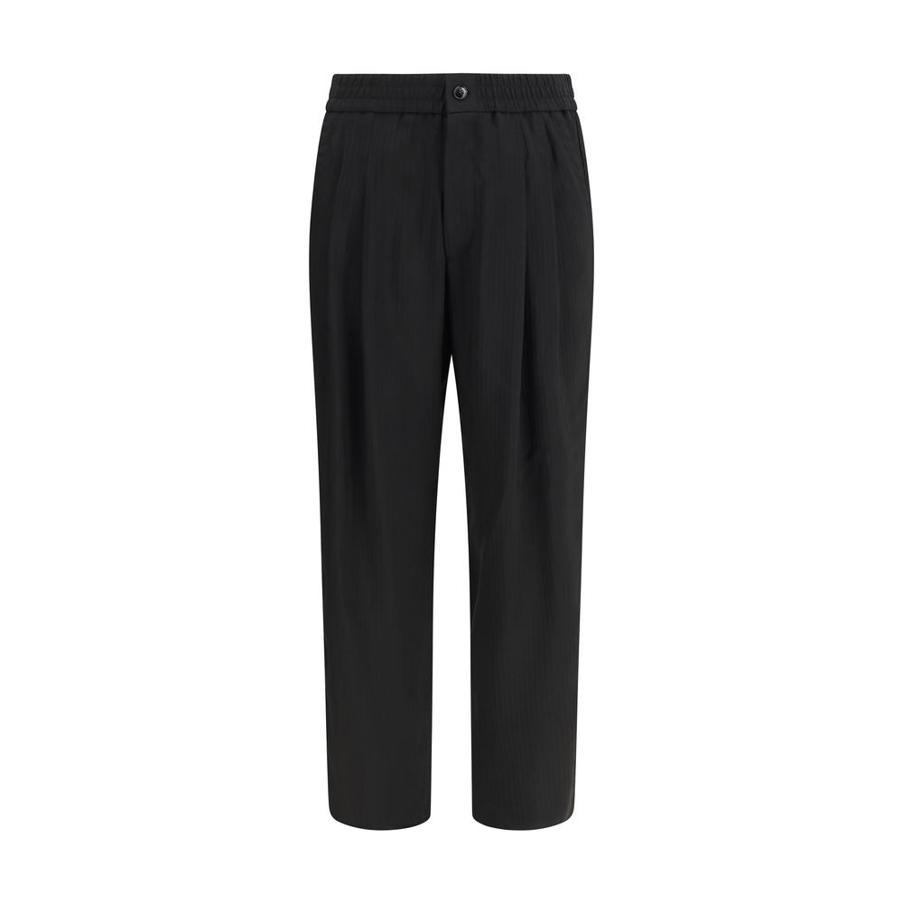 Giorgio Armani Schwarze Freizeithose aus Viskose
