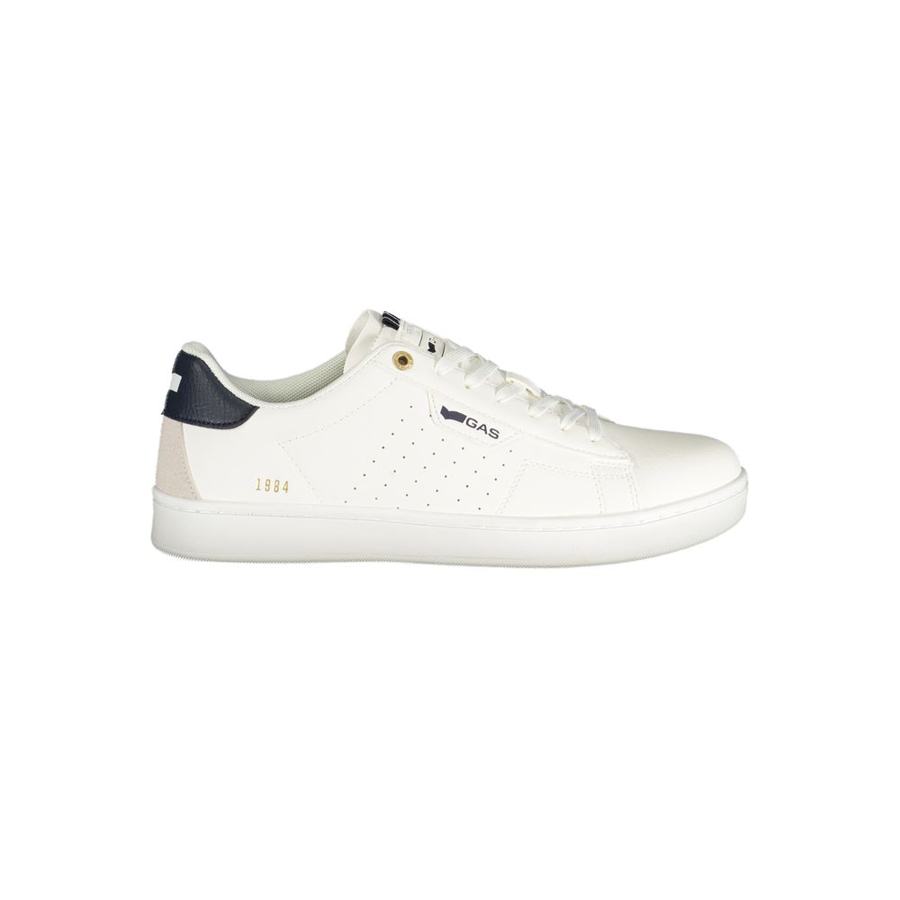 Gas Bianco Polyurethane Herren Sneaker