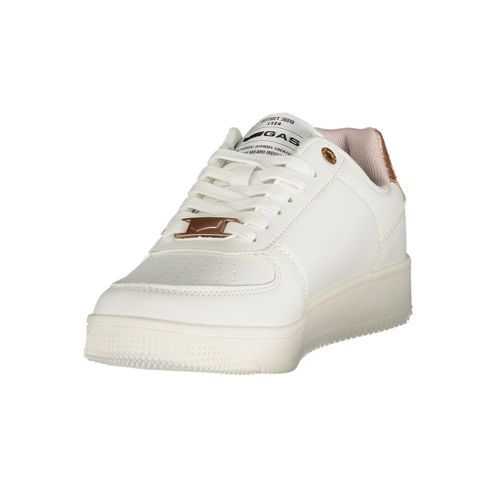 Gas Bianco Damen-Sneaker aus Polyurethan