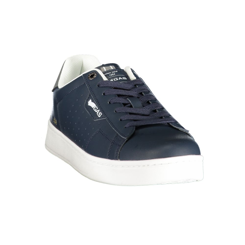 Gas Blauer Herren-Sneaker aus Polyurethan