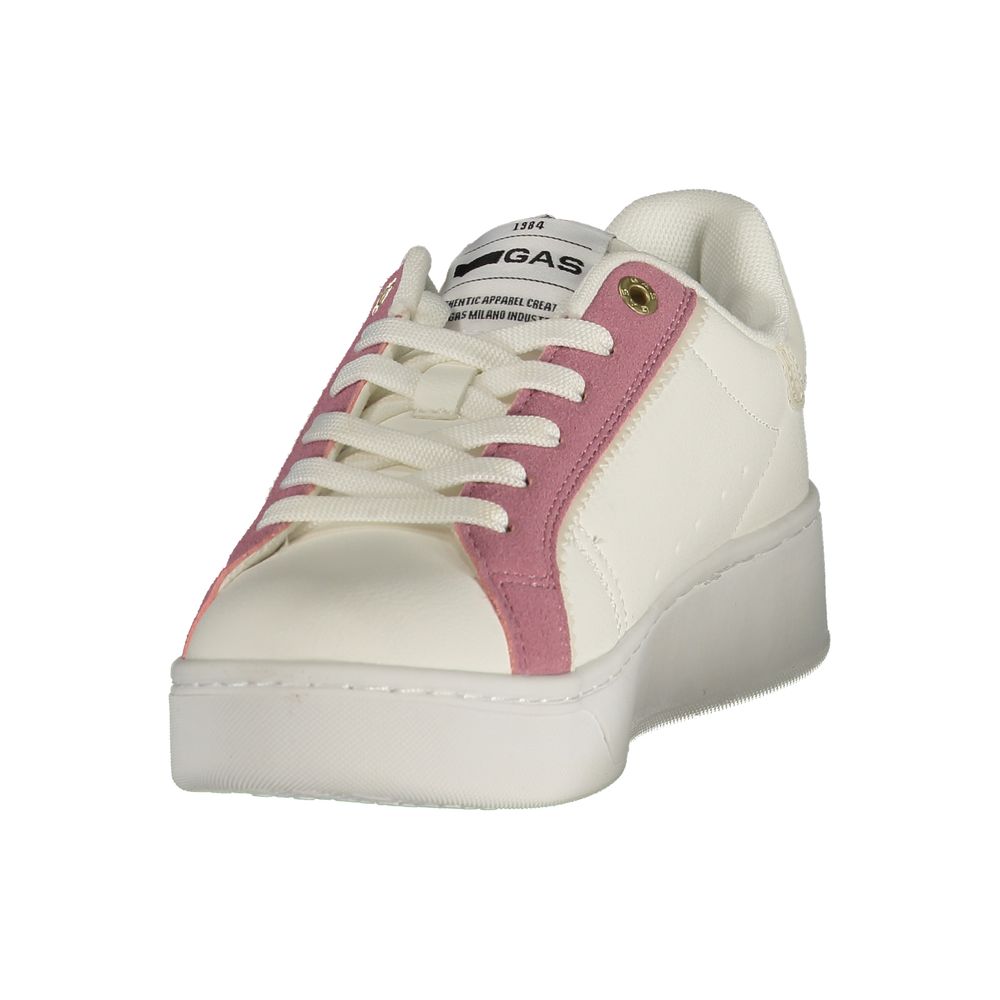 Gas Weiße Sneaker aus Polyester