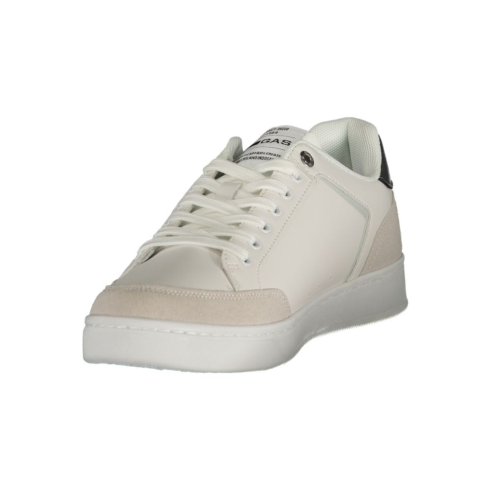 Gas Weißer Herren-Sneaker aus Polyurethan