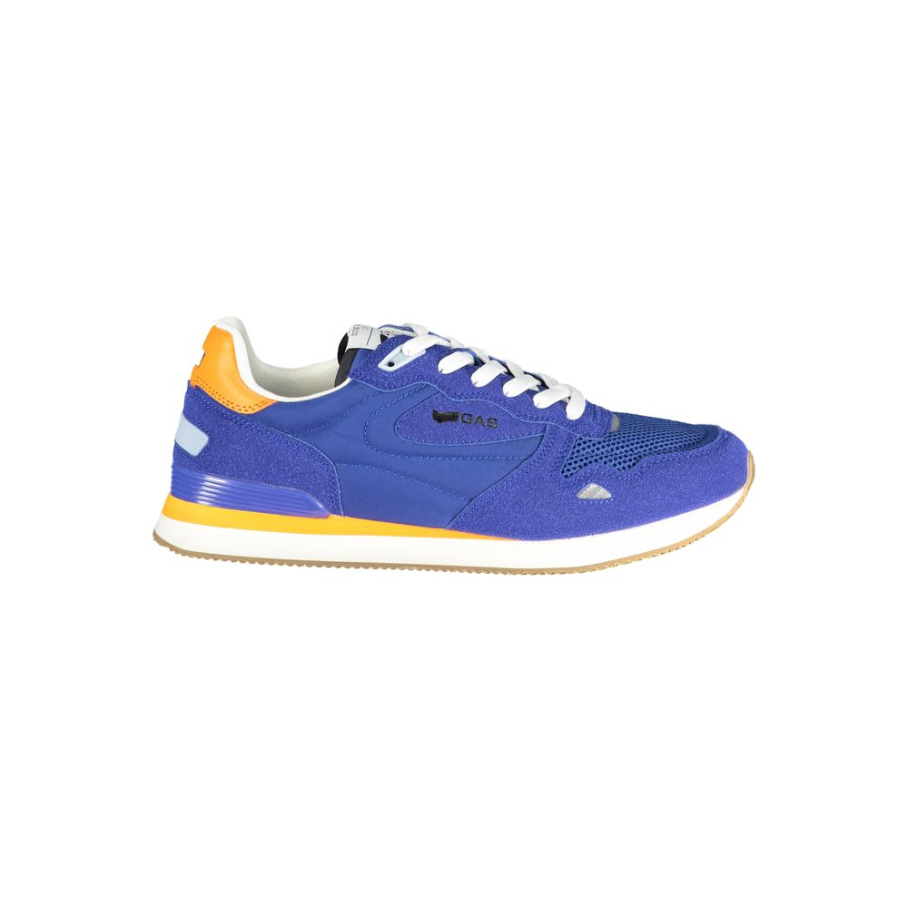 Gas Blauer Herren-Sneaker aus Polyurethan