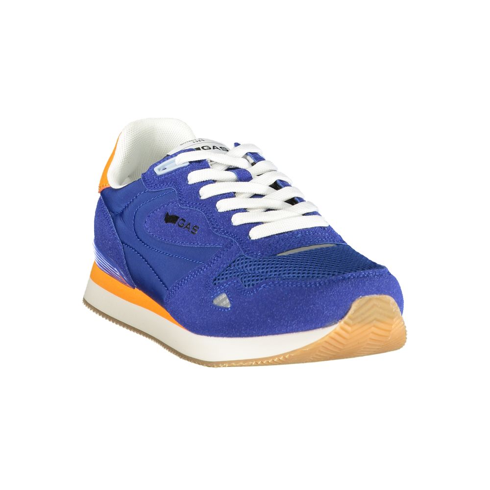 Gas Blauer Herren-Sneaker aus Polyurethan