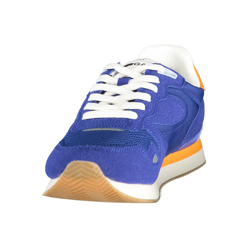 Gas Blauer Herren-Sneaker aus Polyurethan