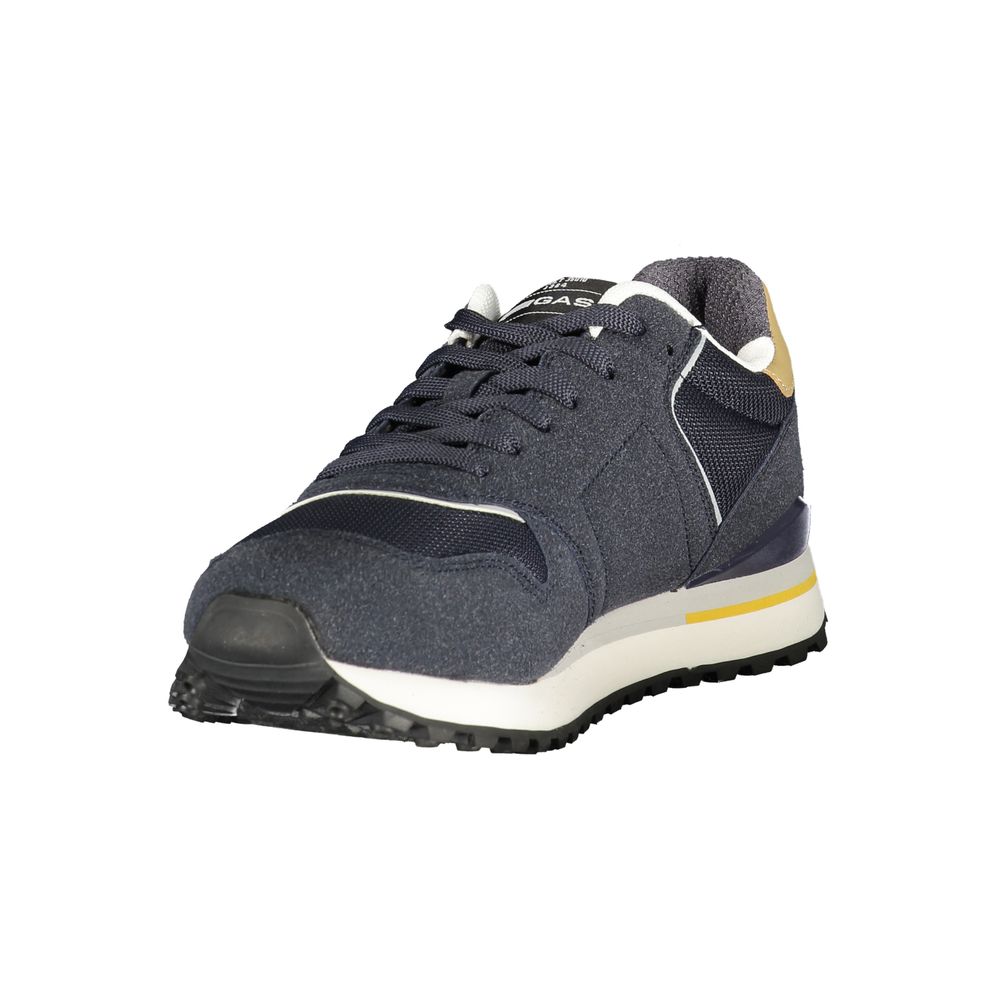 Gas Blu Polyester Herren Sneaker