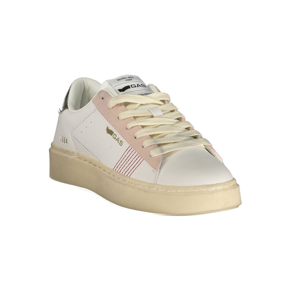 Gas Weiße Sneaker aus Polyester
