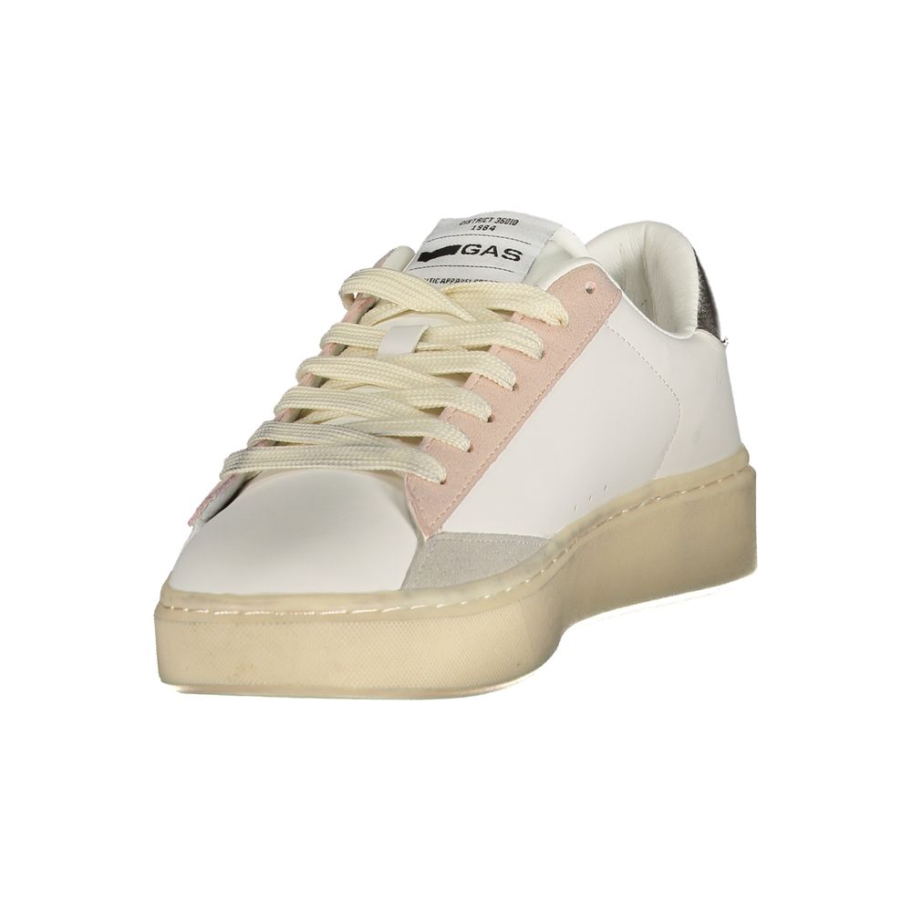 Gas Weiße Sneaker aus Polyester