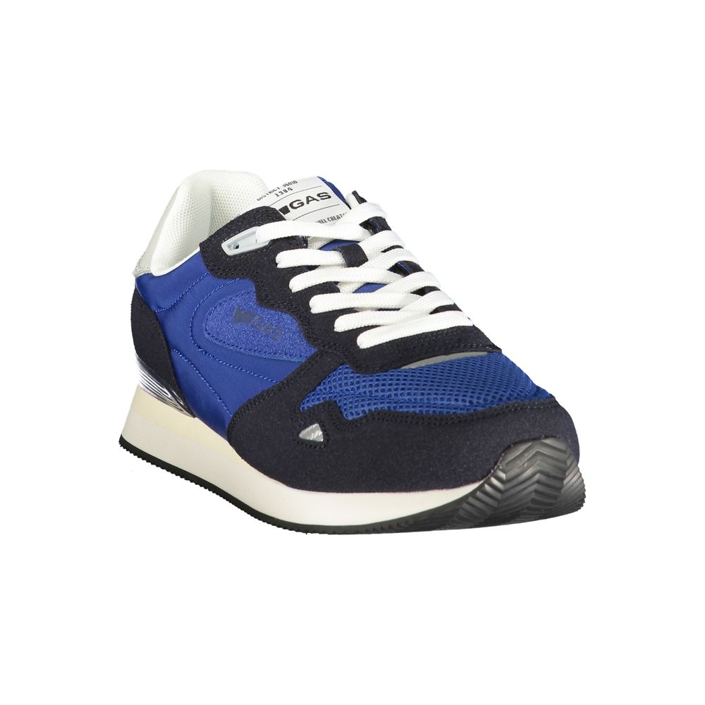 Gas Blauer Herren-Sneaker aus Polyester