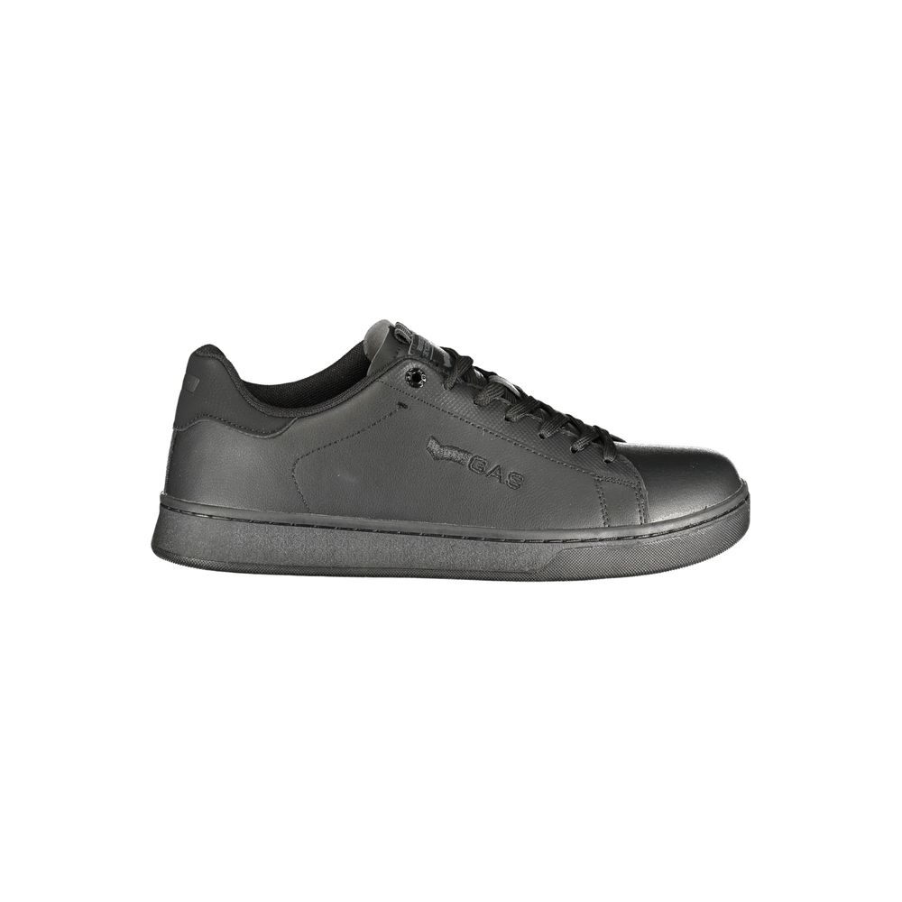 Gas Schwarzer Sneaker aus Polyurethan für Herren