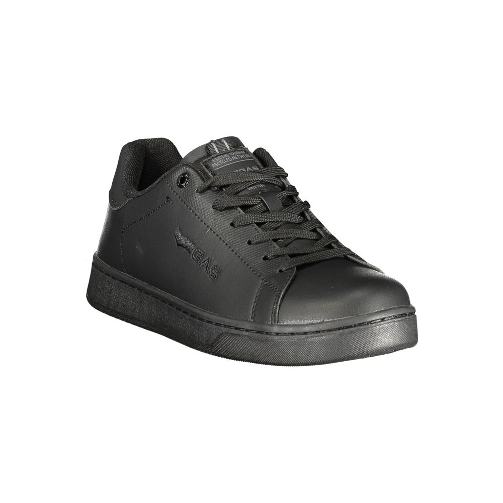 Gas Schwarzer Sneaker aus Polyurethan für Herren