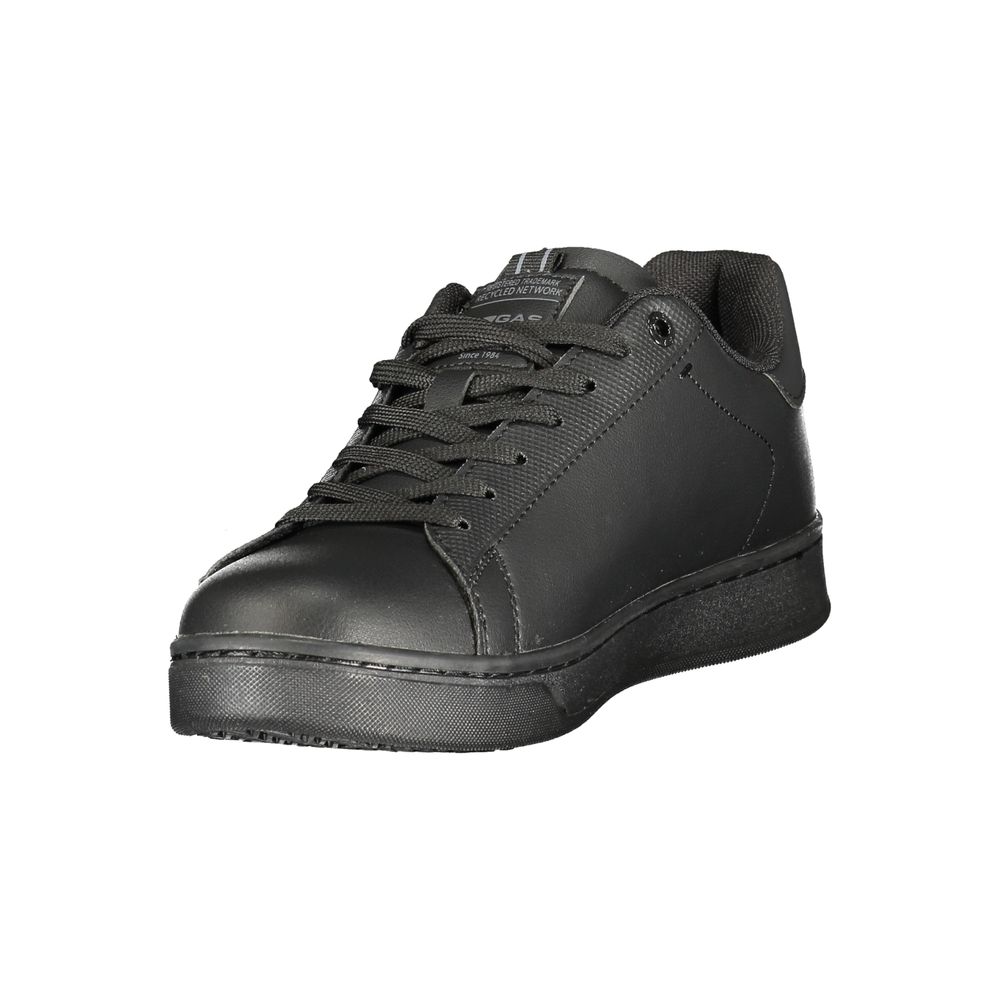 Gas Schwarzer Sneaker aus Polyurethan für Herren