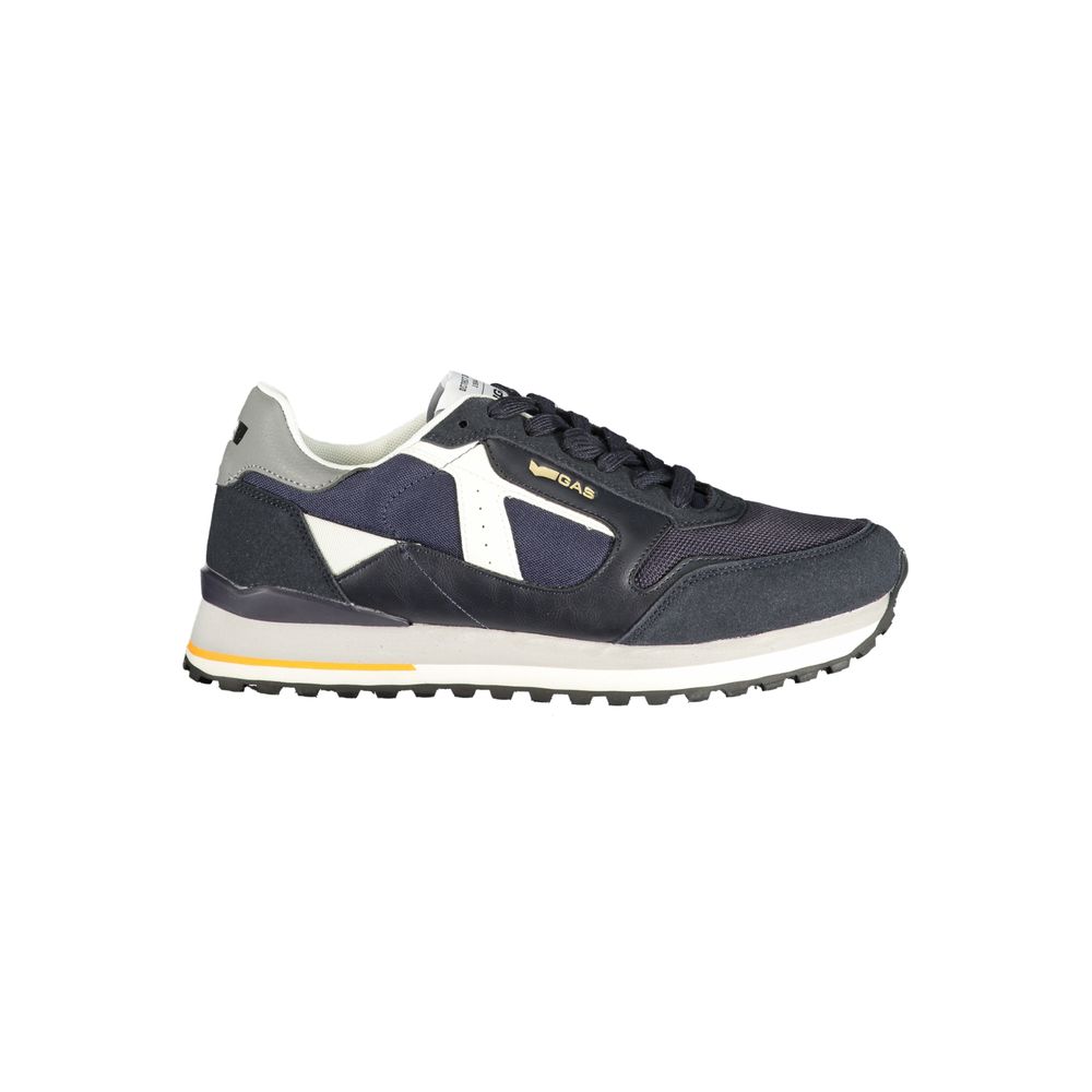Gas Blauer Herren-Sneaker aus Polyurethan