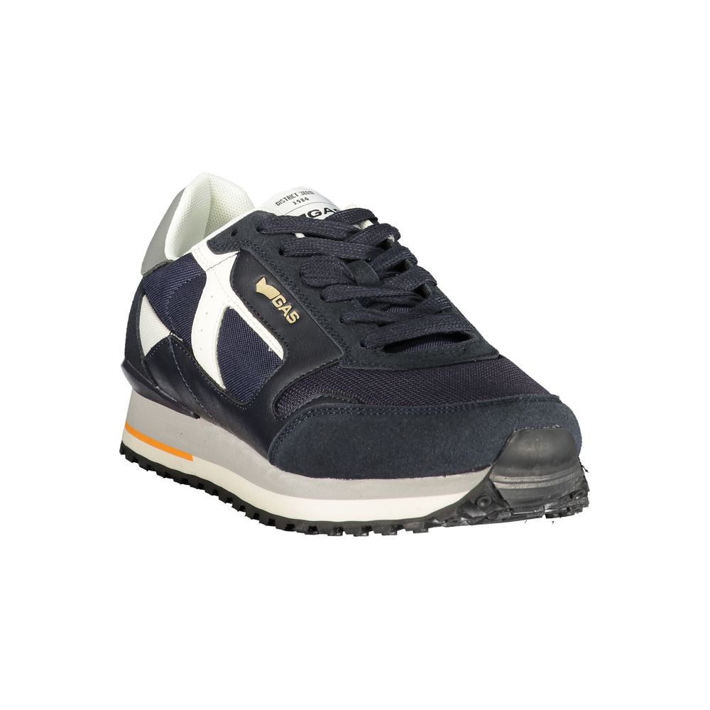 Gas Blauer Herren-Sneaker aus Polyurethan