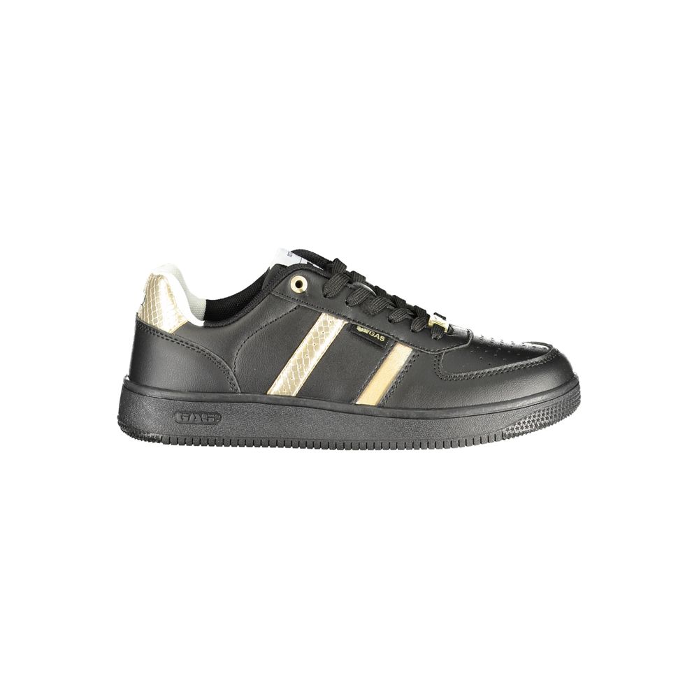 Gas Schwarze Sneaker aus Polyester