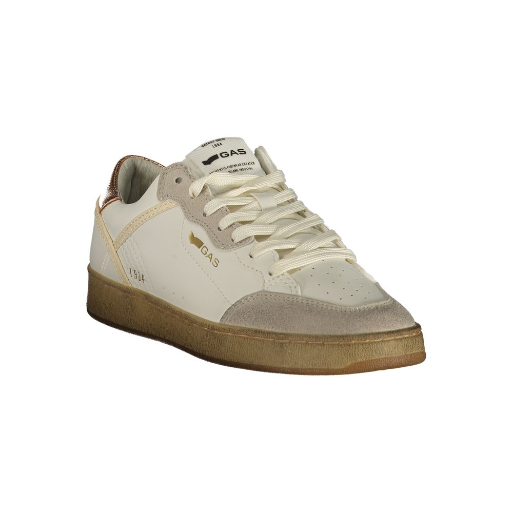 Gas Weiße Sneaker aus Polyester im Athletic-Stil