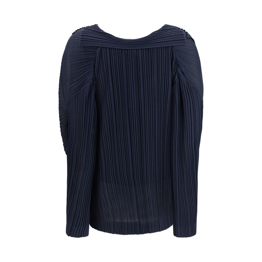 Giorgio Armani Blaue Viskose-Bluse