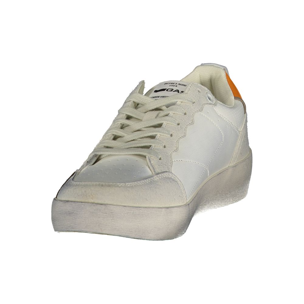 Gas Weißer Herren-Sneaker aus Polyurethan
