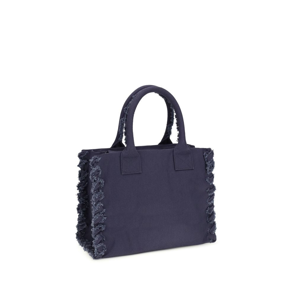 PINKO Blaue Baumwoll-Umhängetasche