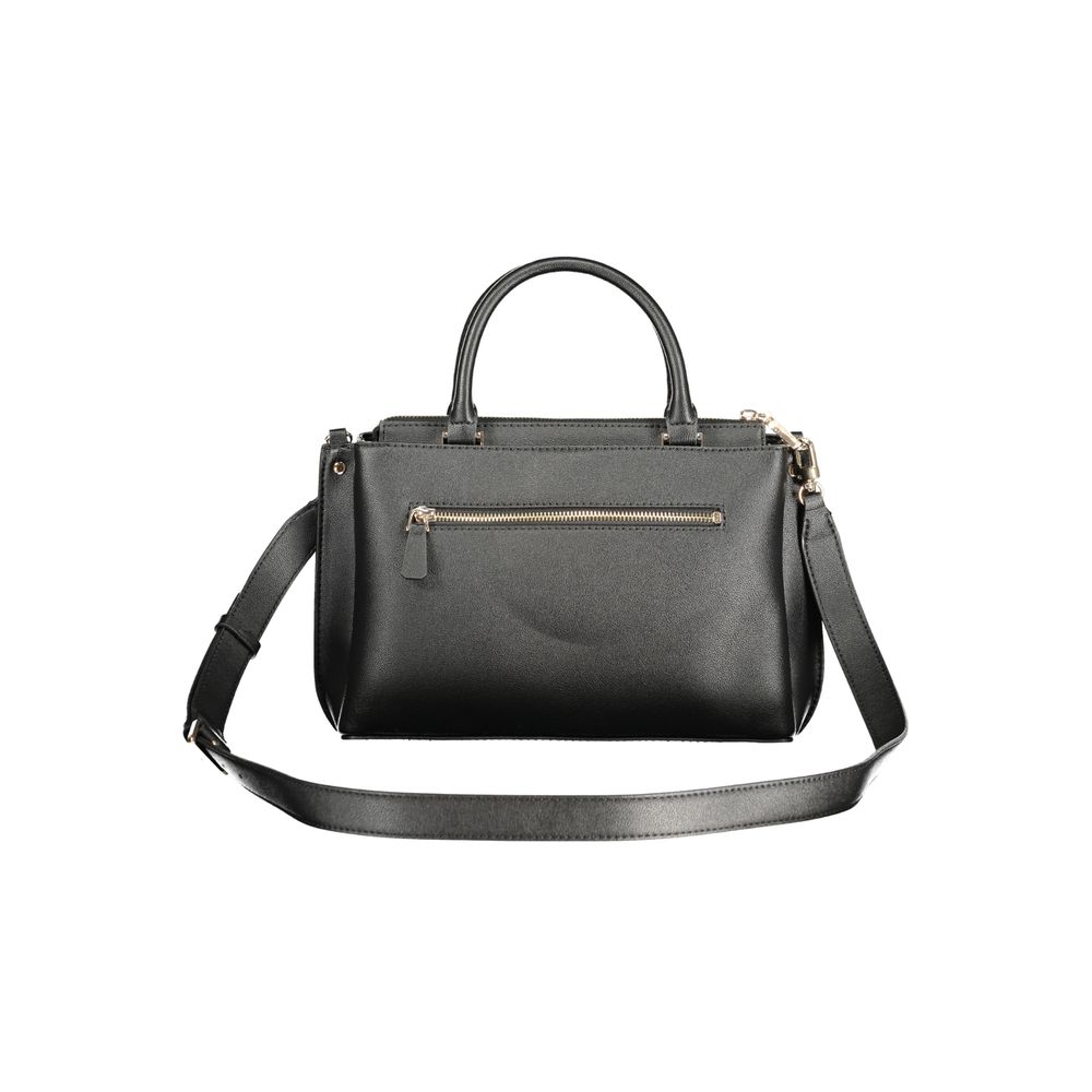 Guess Jeans Schwarze Damen-Handtasche aus Polyurethan